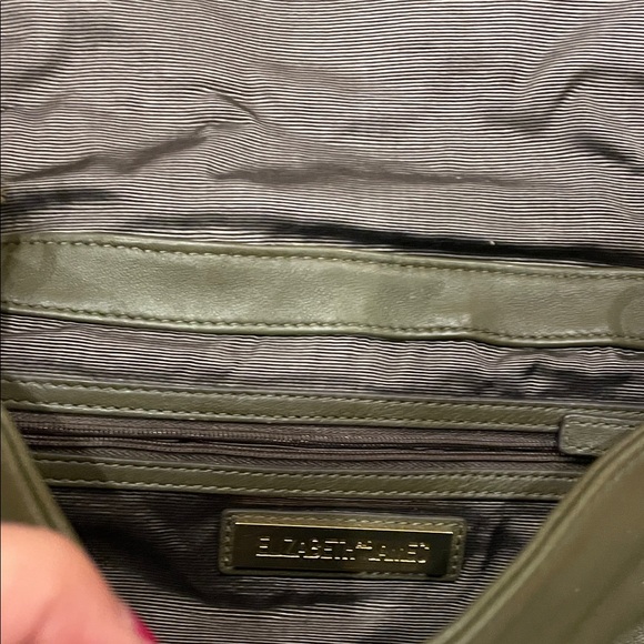 Elizabeth and James Olive Bag with Gold Strap & Detachable Leather Strap - Picture 9 of 16